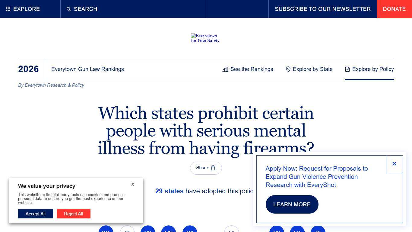 Mental Health Prohibitor Everytown Research & Policy